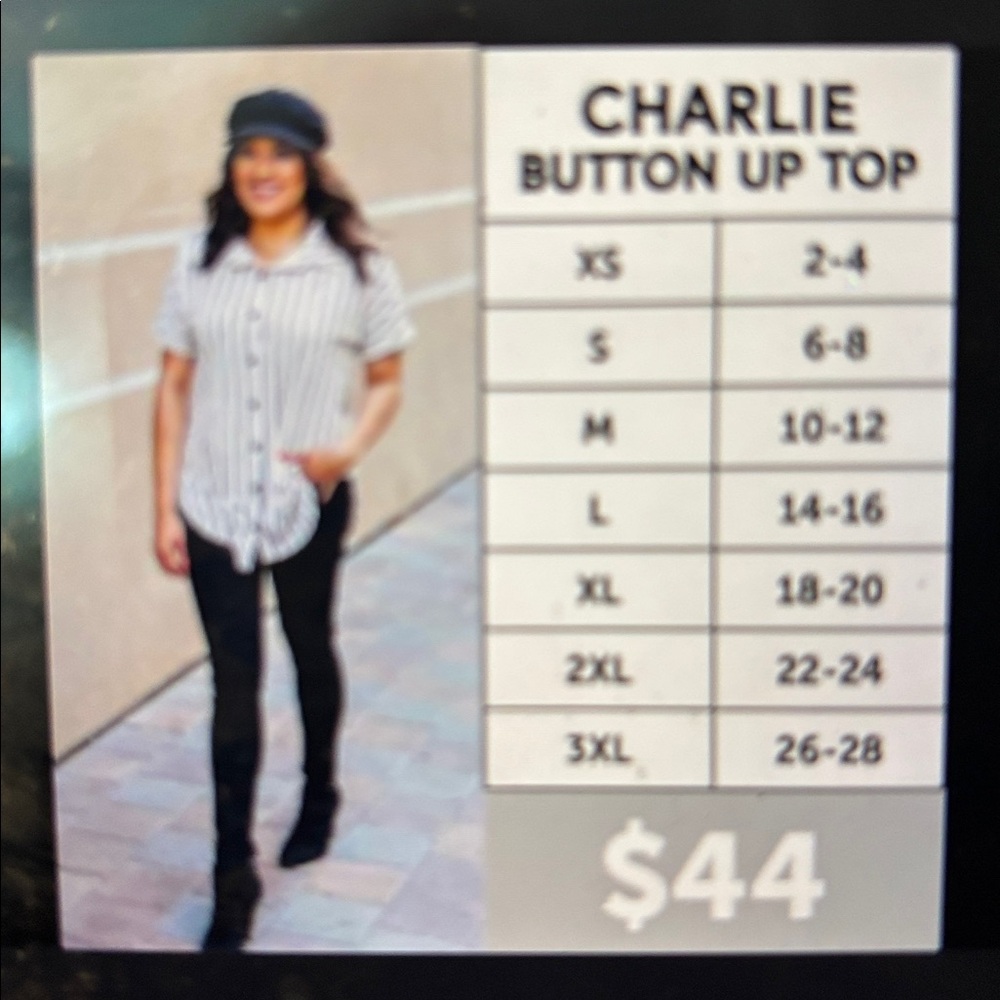 LuLaRoe Charlie Leopard Print Shirt - Picture 8 of 8